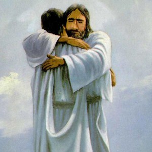 Een knuffel van Jezus Christus
