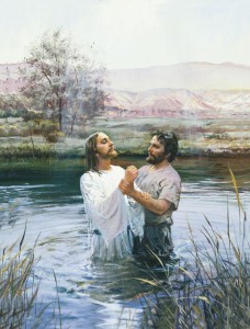 Johannes doopt Jezus